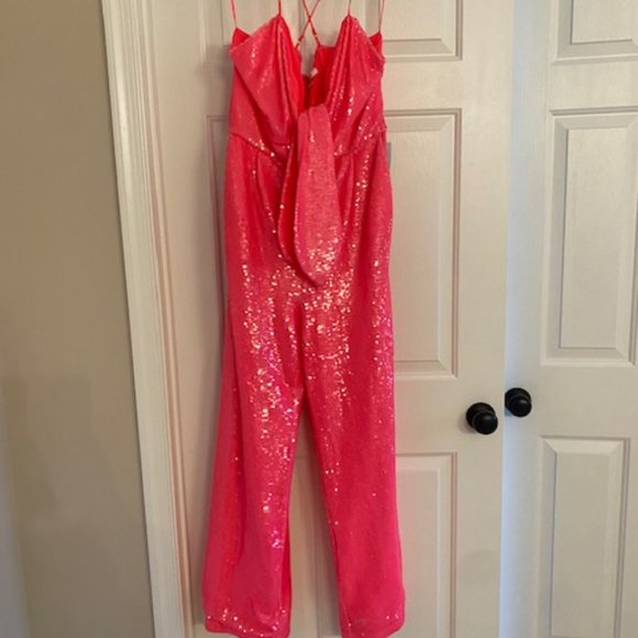 Aeila Sequin Wide Leg Jumpsuit - Picture 3 of 5